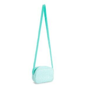 Capelli New York Kids Girls Glitter Crossbody Handbag Purse Pocketbook Mint